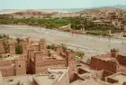 View of Aït Benhaddou, a historic fortified village and UNESCO World Heritage site in Morocco